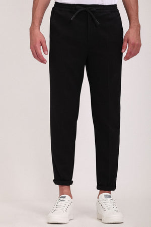 Pantalon taille élastiquée  PYWAN 2 BISTRET NOIR