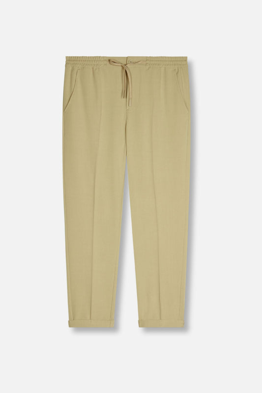 Achat Pantalon taille élastiquée  PYWAN 2 BISTRET BEIGE KANYON