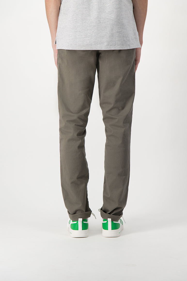 Pantalon style chino coupe slim P-CHINO TURBULENCE KAKI