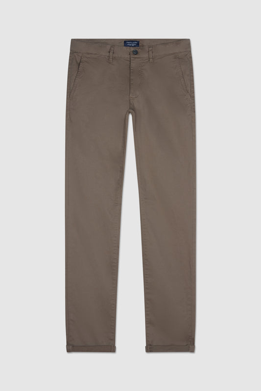 Achat Pantalon style chino coupe slim P-CHINO CHATAIN