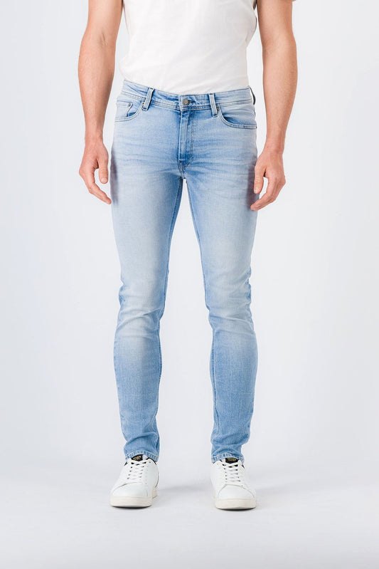 Achat Jean denim coupe slim DEAN SLIM FRIPP / INDIGO CLAIR