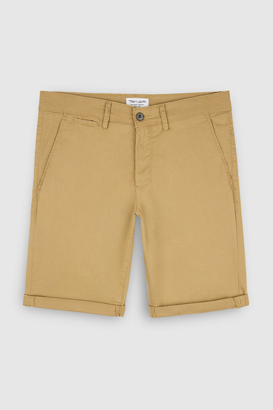 Achat Bermuda coupe chino SHORT CHINO WORKER BEIGE