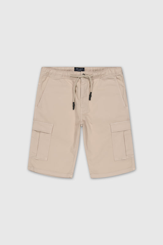 Achat Bermuda taille élastiquée SIKERS CARGO BEIGE