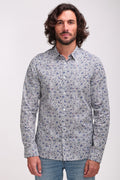 Chemise à pinces avec col français CARTON ML BLANC/FLORAL