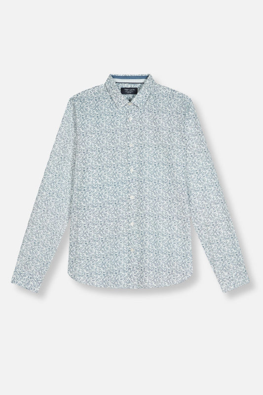 Achat Chemise à pinces col français CARTON ML BLANC/PRINT 1