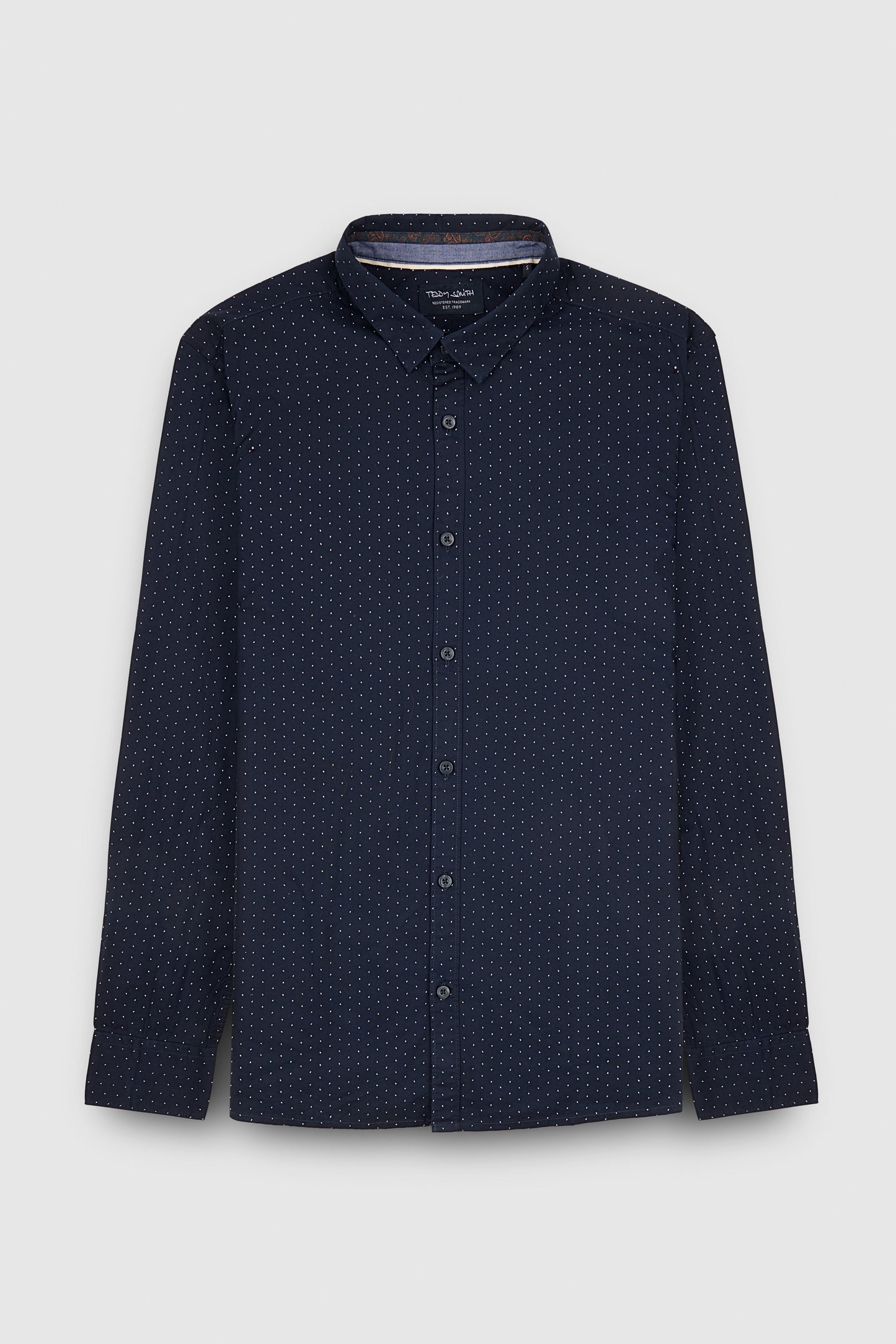 Chemise à pinces col français CARTON ML DARK NAVY/WHITE 2