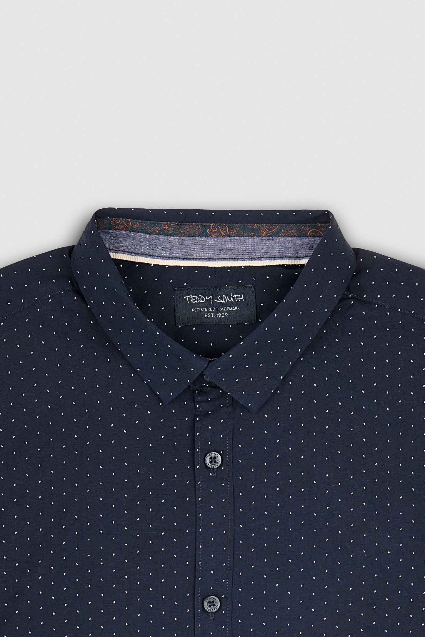 Chemise à pinces col français CARTON ML DARK NAVY/WHITE 2