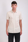 Chemise CUT MC MIDDLE WHITE