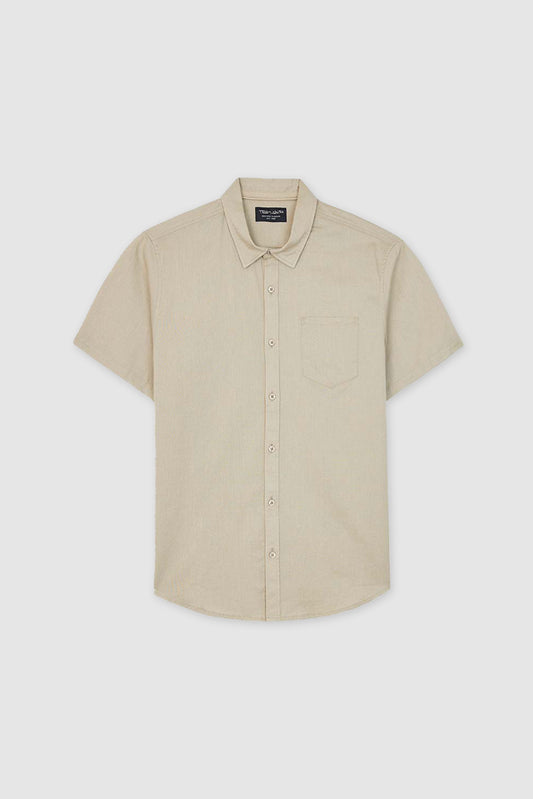 Achat Chemise manches courtes C-AZIN MC BEIGE DUNE