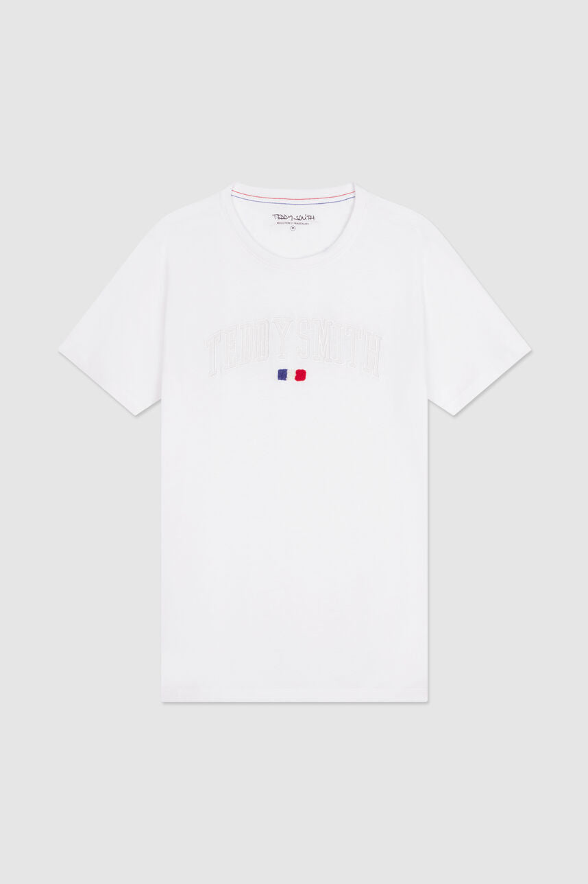 T-shirt col rond T-EVEN MC BLANC