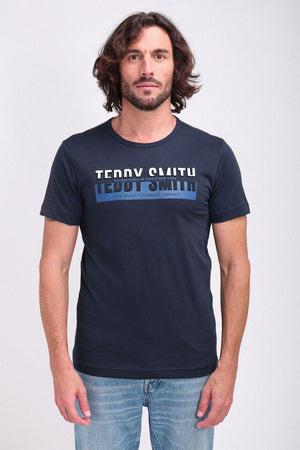 T-shirt col rond manches courtes T-GORDON MC TOTAL NAVY