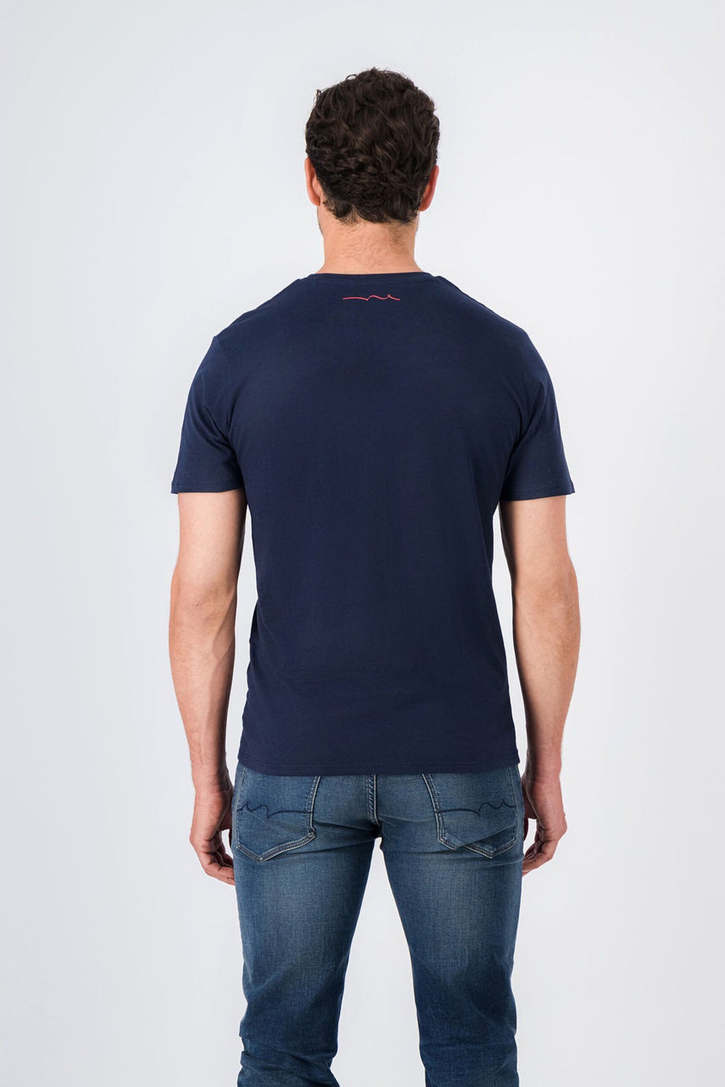 T-shirt col rond TICLASS BASIC MC TOTAL NAVY