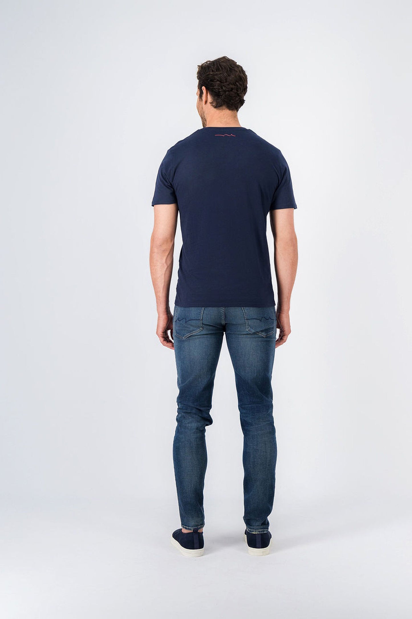 T-shirt col rond TICLASS BASIC MC TOTAL NAVY