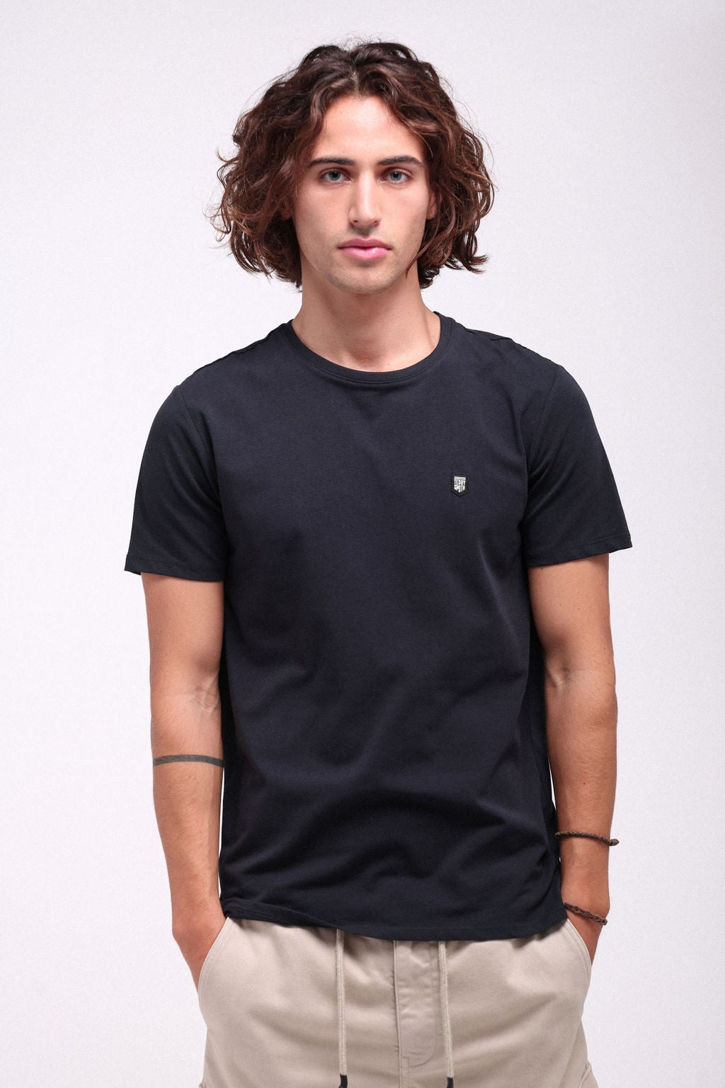 T-shirt col rond manches courtes T-TAHO MC DARK NAVY