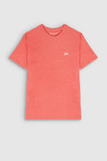 T-shirt col rond manches courtes THE TEE 1 MC ROUGE CORAIL CHINE