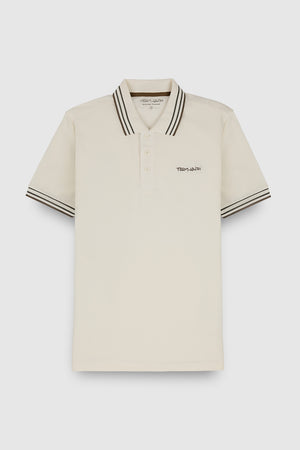 Polo PASIAN MC MIDDLE WHITE/CONTRAST 1