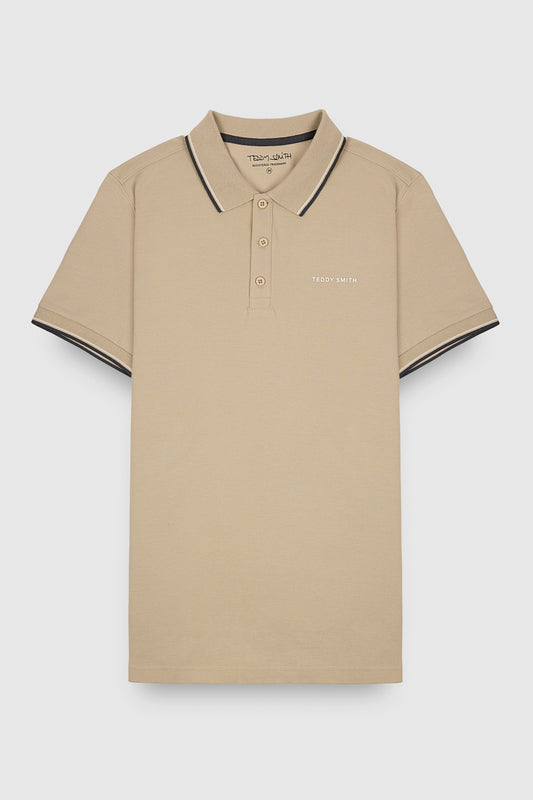 Achat Polo piqué manches courtes PASIAN 2 MC BEIGE