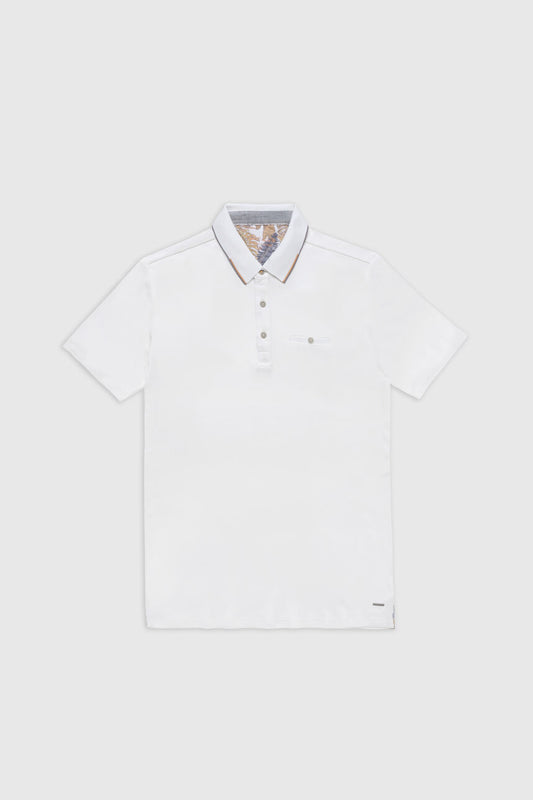 Achat Polo jersey manches courtes P-MILIO MC MIDDLE WHITE