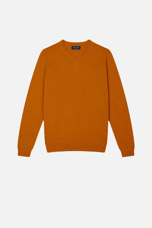 Achat Pull col V PULSER 2 ORANGE TOPAZE CHINE