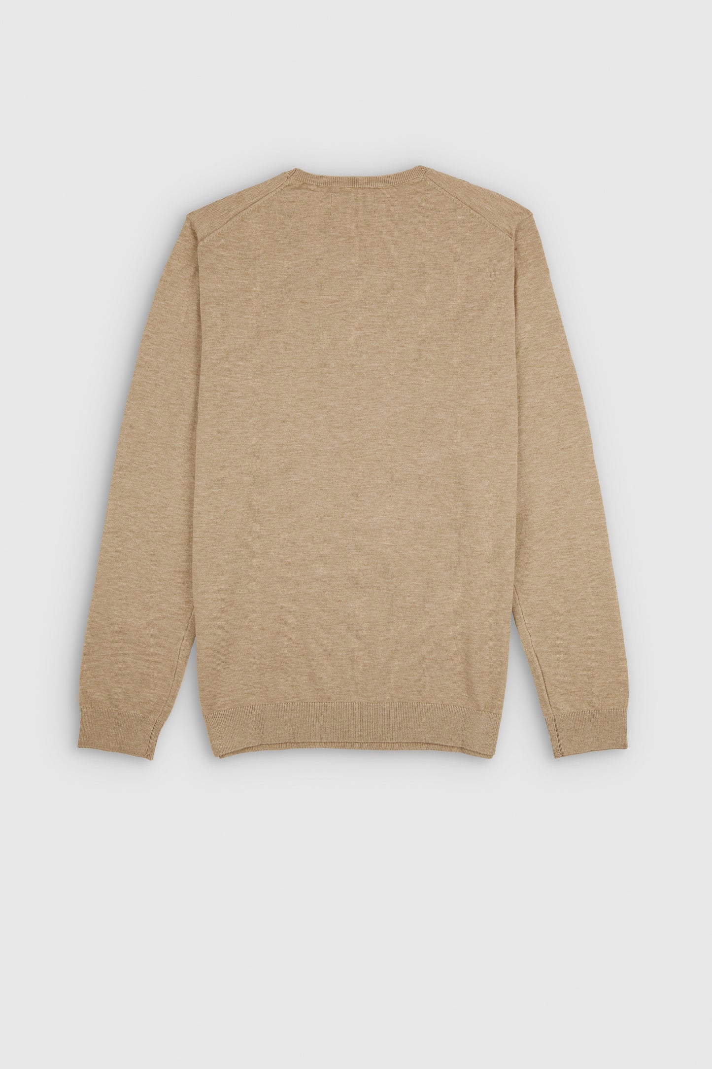 Pull à col rond P-MARC BEIGE CHINE