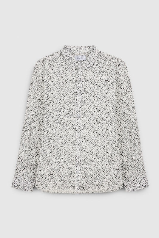 Achat Chemise à pinces col français CARTON ML BLANC/MICRO FLORAL