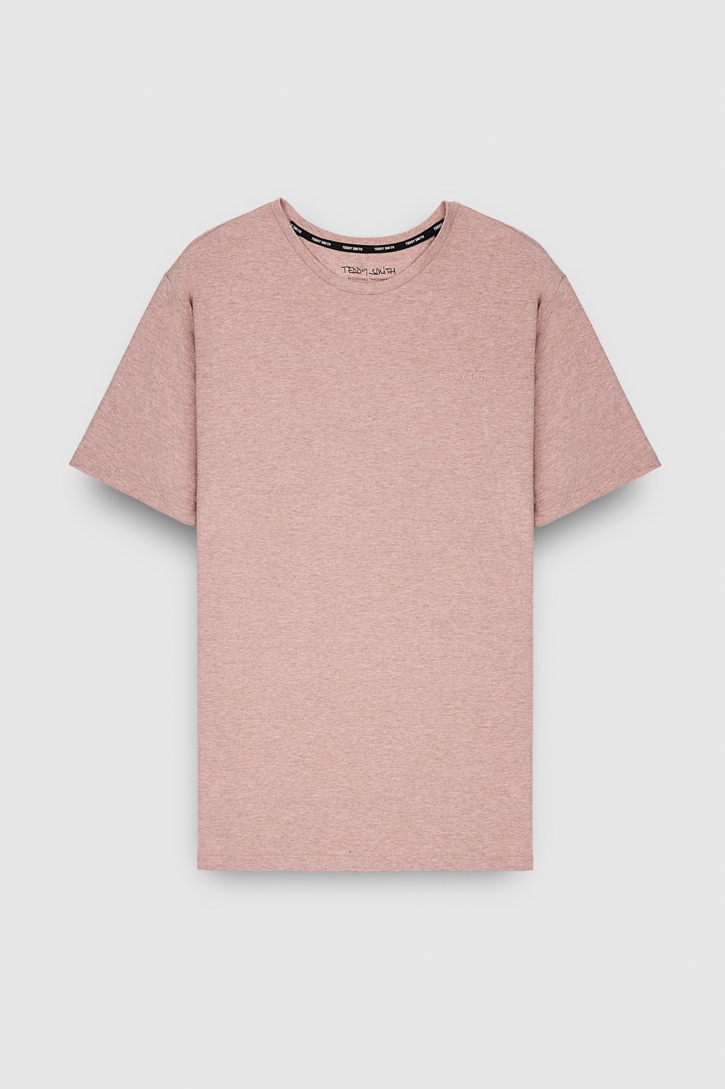 T-shirt col rond manches courtes T-NARK CHINE MC WOOD ROSE CHINE