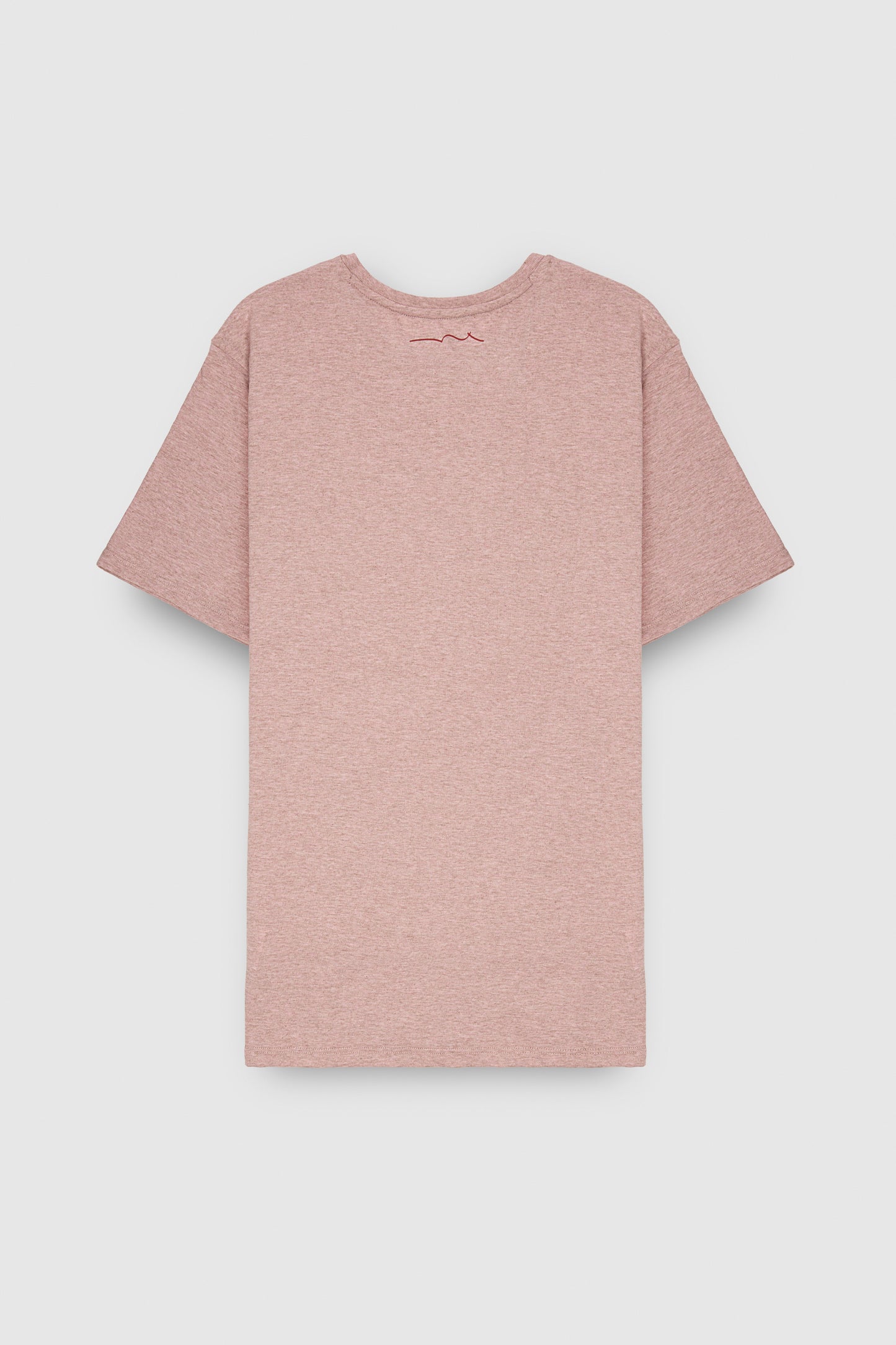 T-shirt col rond manches courtes T-NARK CHINE MC WOOD ROSE CHINE