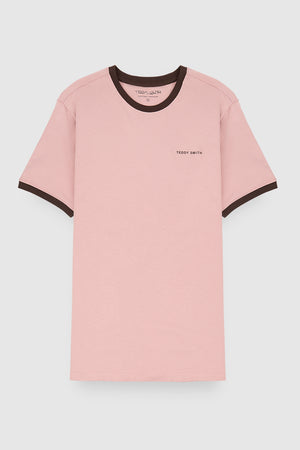 T-shirt col rond manches courtes THE TEE 2 R MC WOOD ROSE