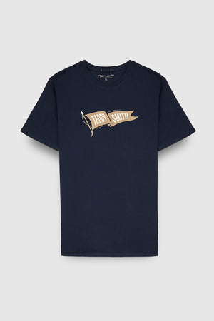 T-shirt T-FLAG MC TOTAL NAVY