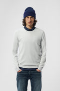 Pull col rond P-MARC WHITE MELANGE