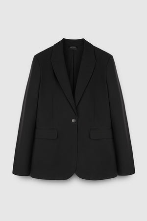 Veste 1 bouton doublée V-TINA NOIR