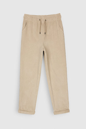 Pantalon TEDDY VELOURS JR BEIGE