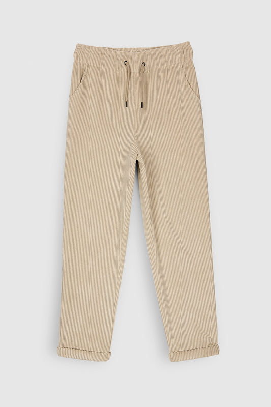 Achat Pantalon TEDDY VELOURS JR BEIGE