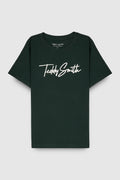 T-shirt col rond manches courtes T-EVAN MC JR VERT SCARABE