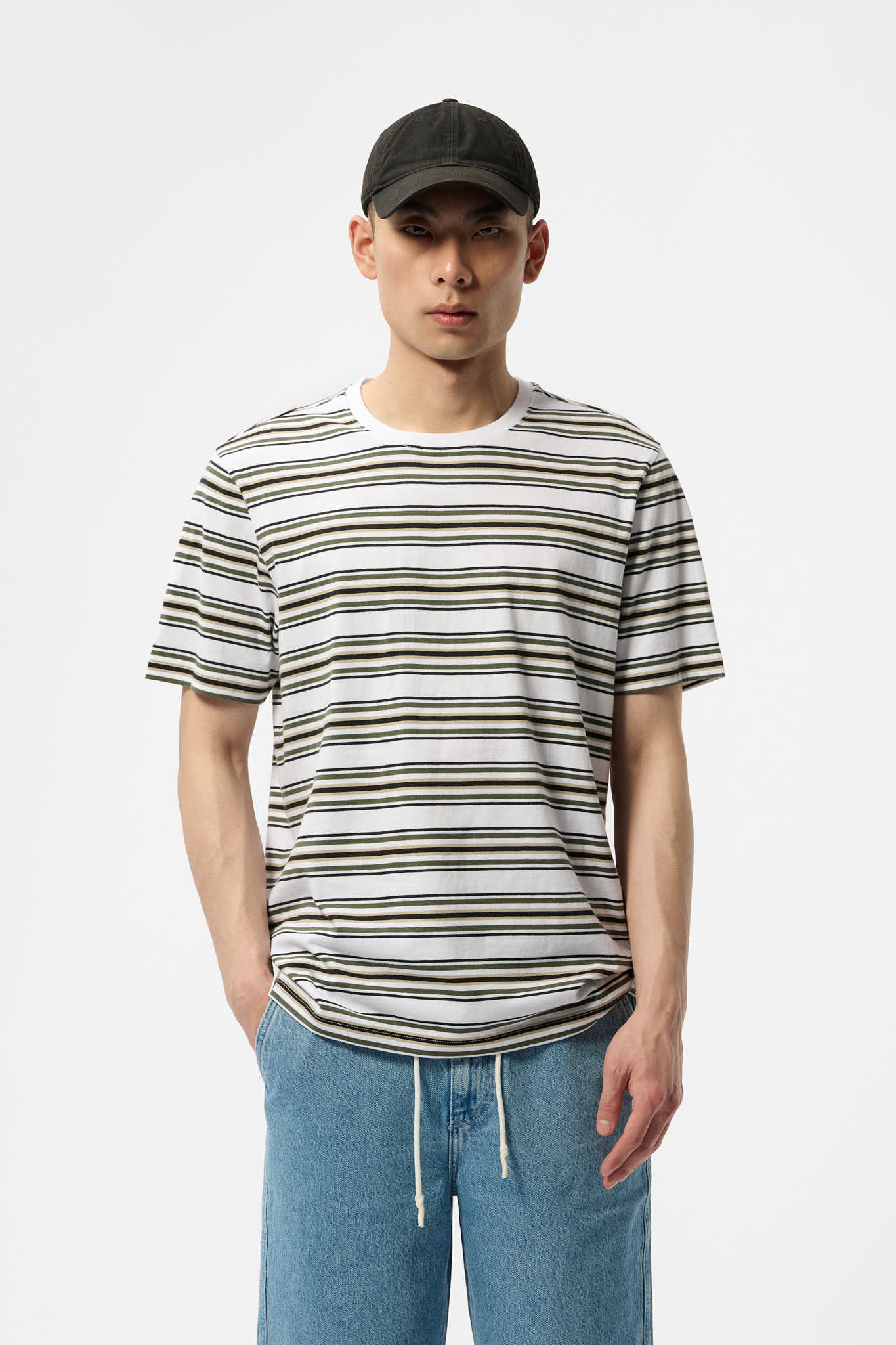 T-shirt T-STRIP MC BLANC