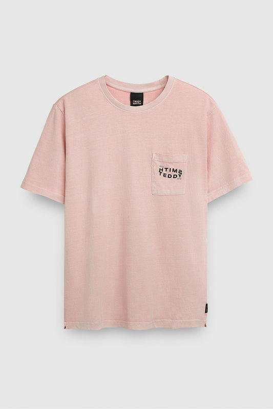 Achat T-shirt T-SQUAD MC ROSE PALE