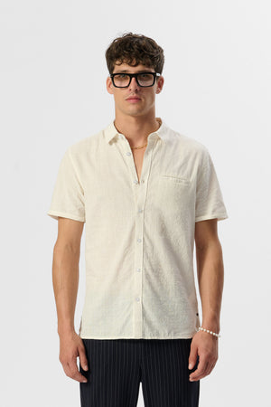 Chemise CUT MC CREAM