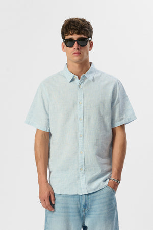 Chemise C-PIETRO MC PASTEL BLUE