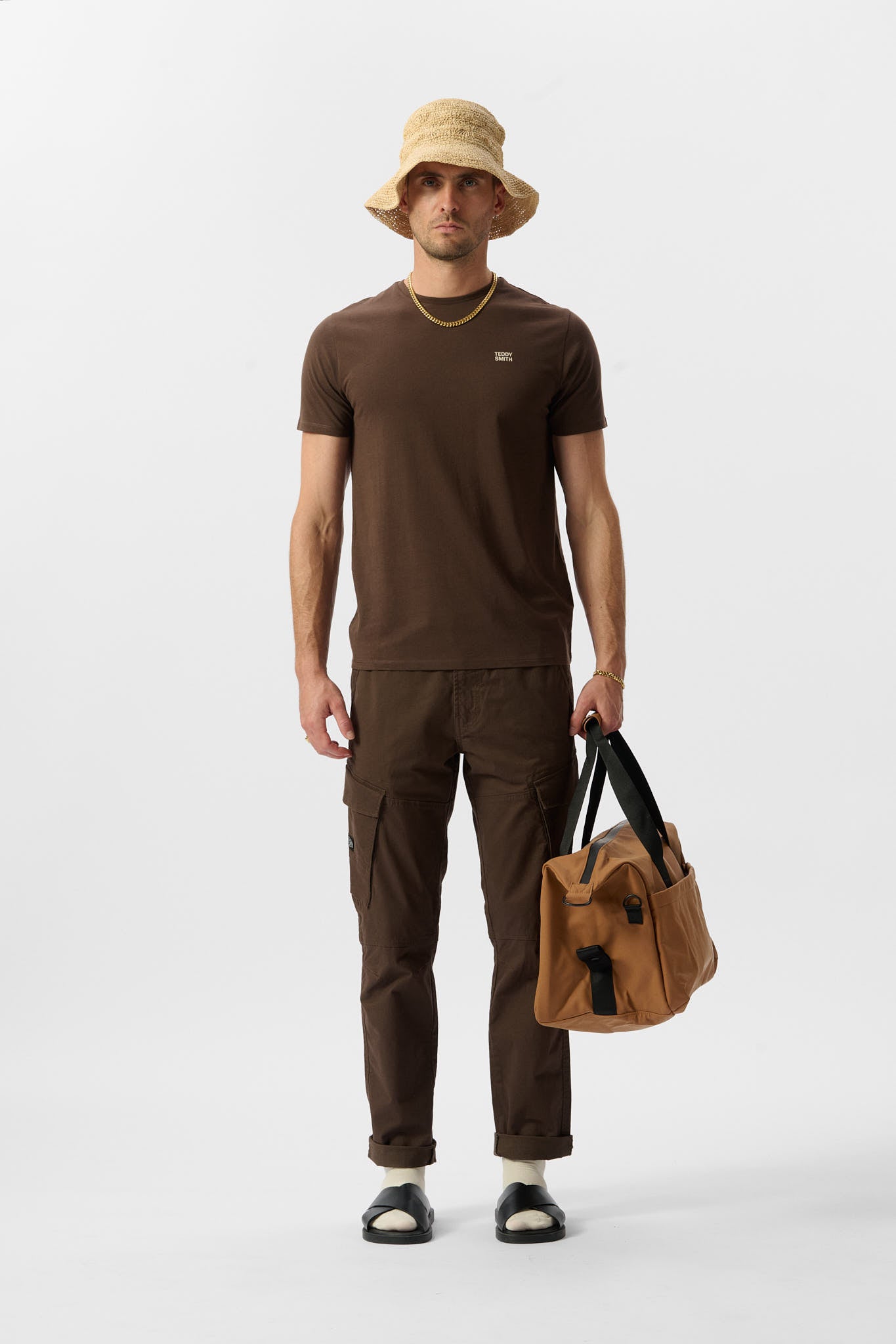 T-shirt THE TEE 1 MC CHOCOLAT BROWN