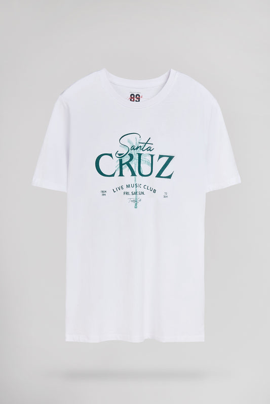 Achat T-shirt T-CRUZ MC BLANC