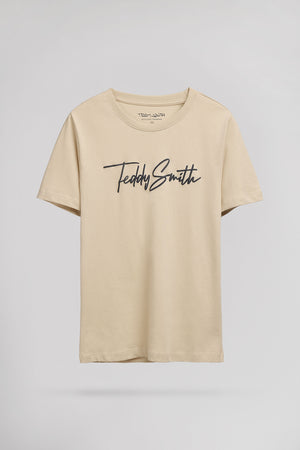 T-shirt T-EVAN MC JR BEIGE CLAIR