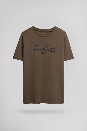 T-shirt T-EVAN MC JR TURBULENCE KAKI