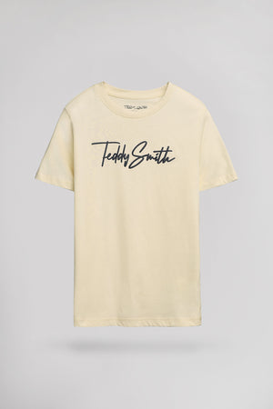 T-shirt T-EVAN MC JR PASTEL YELLOW