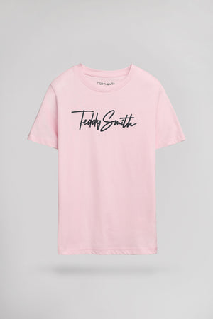 T-shirt T-EVAN MC JR PINK SHIRT