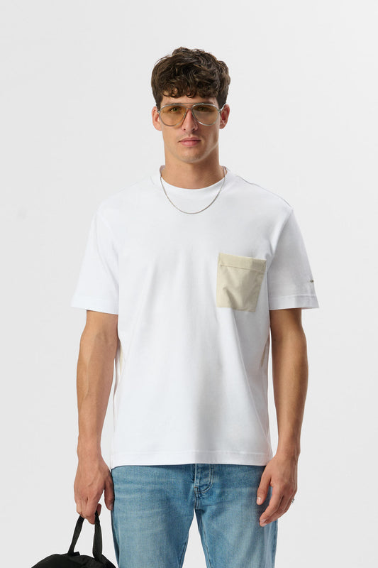 Achat T-shirt T- FERGUS MC BLANC