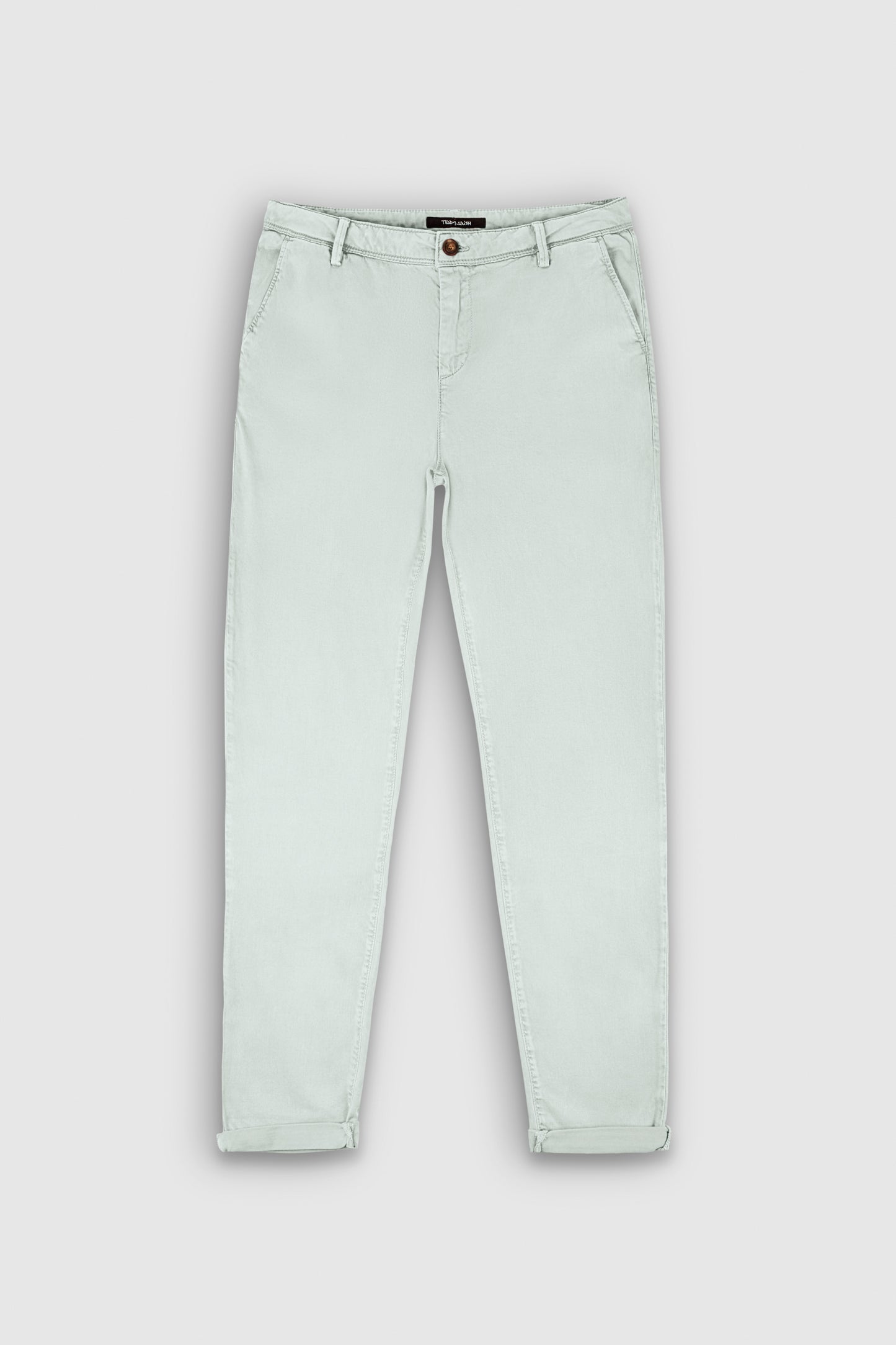 Pantalon coupe chino slim P-NINA CHINO STONE MINT