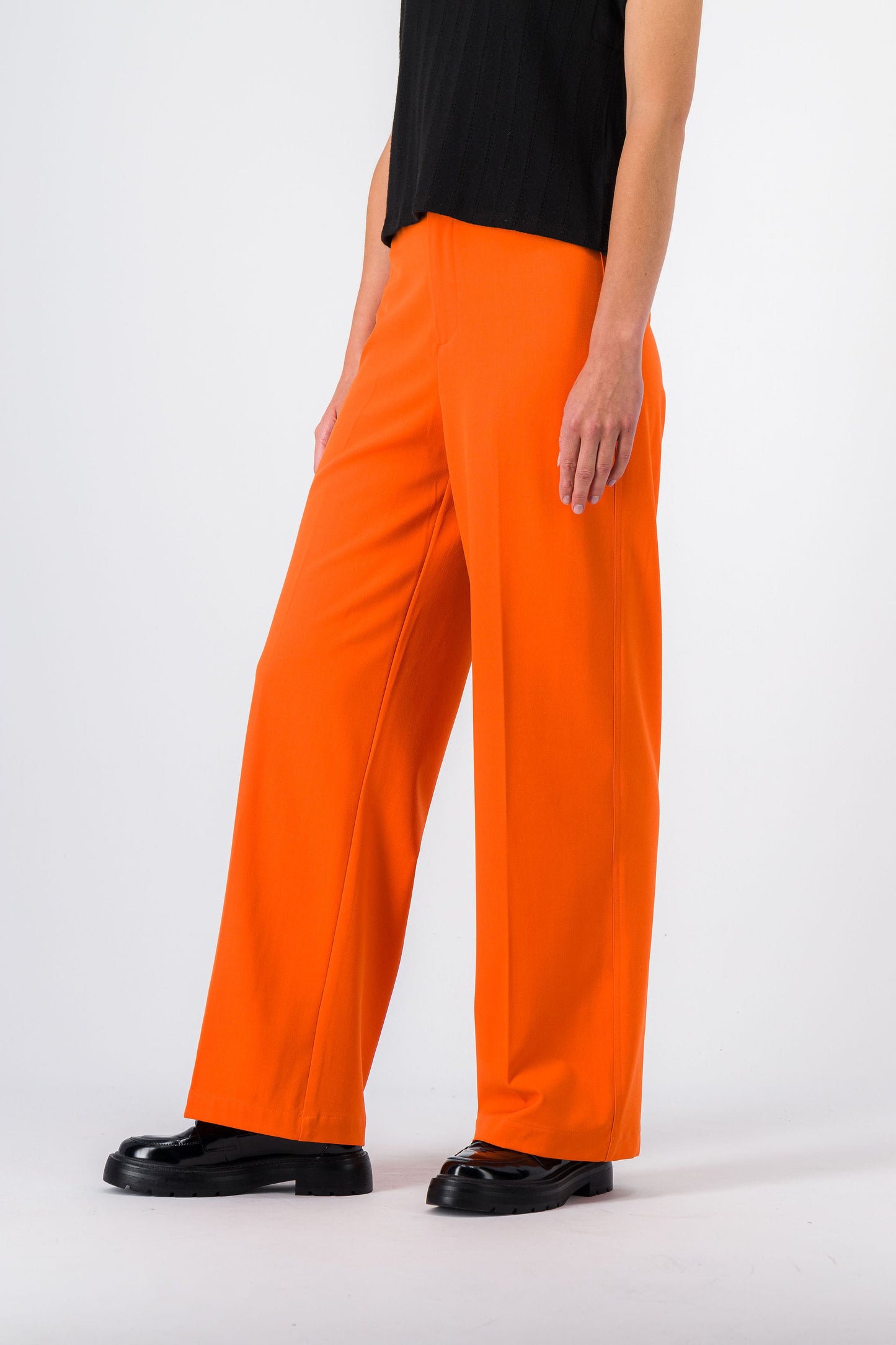 Pantalon coupe large P-COFFEE BISTRETCH TANGERINE