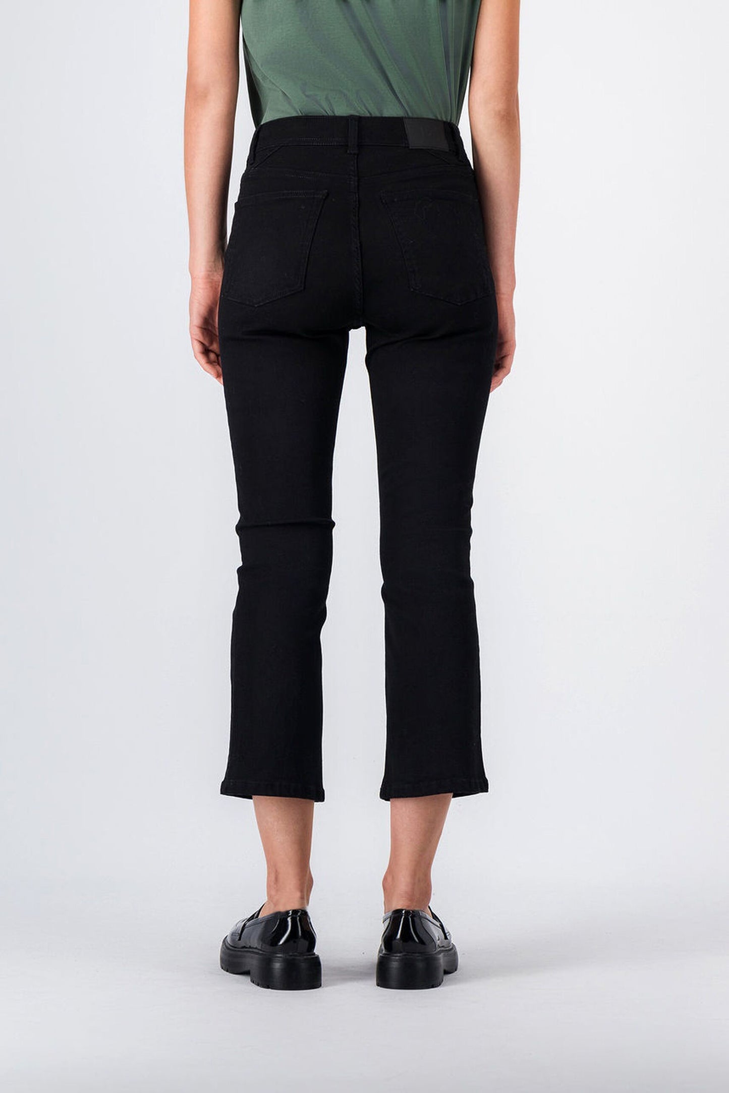 Jean coupe évasée cropped STELLA BOOT CUT CROPPED NOIR