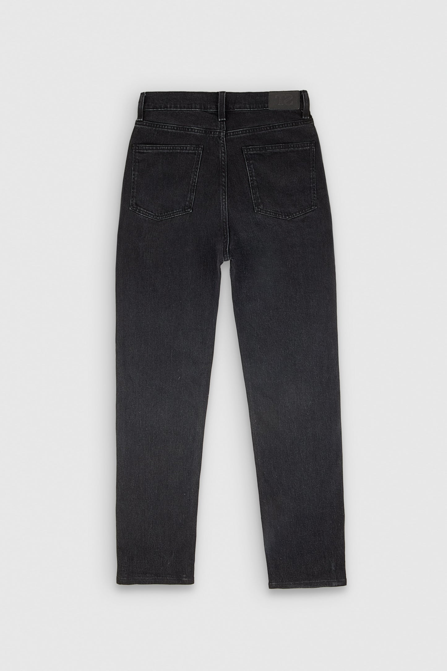 Jean denim coupe 5 poches mom P-MOM NOIR