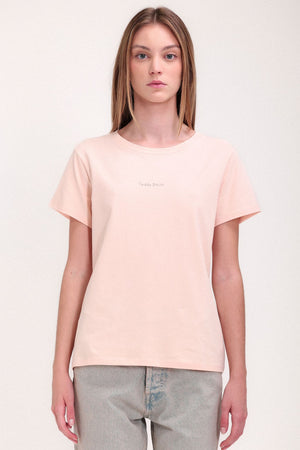 T-shirt col rond T-RIBELLE MC SWEET PEACH